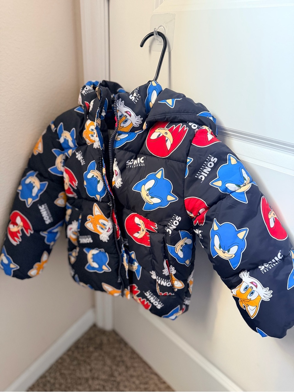 H&M Kids Water Repellant Puffer Jacket - Sonic & Friends